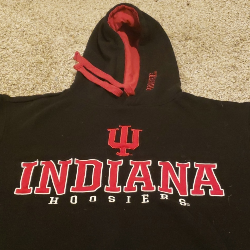 Unisex Black Indiana University Hoosiers Hoodie